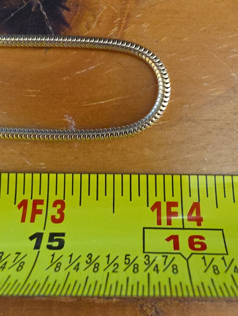 Vintage Grosse 73 Germany Signed Gold Tone Snake Chain Necklace - Picture 4 of 4